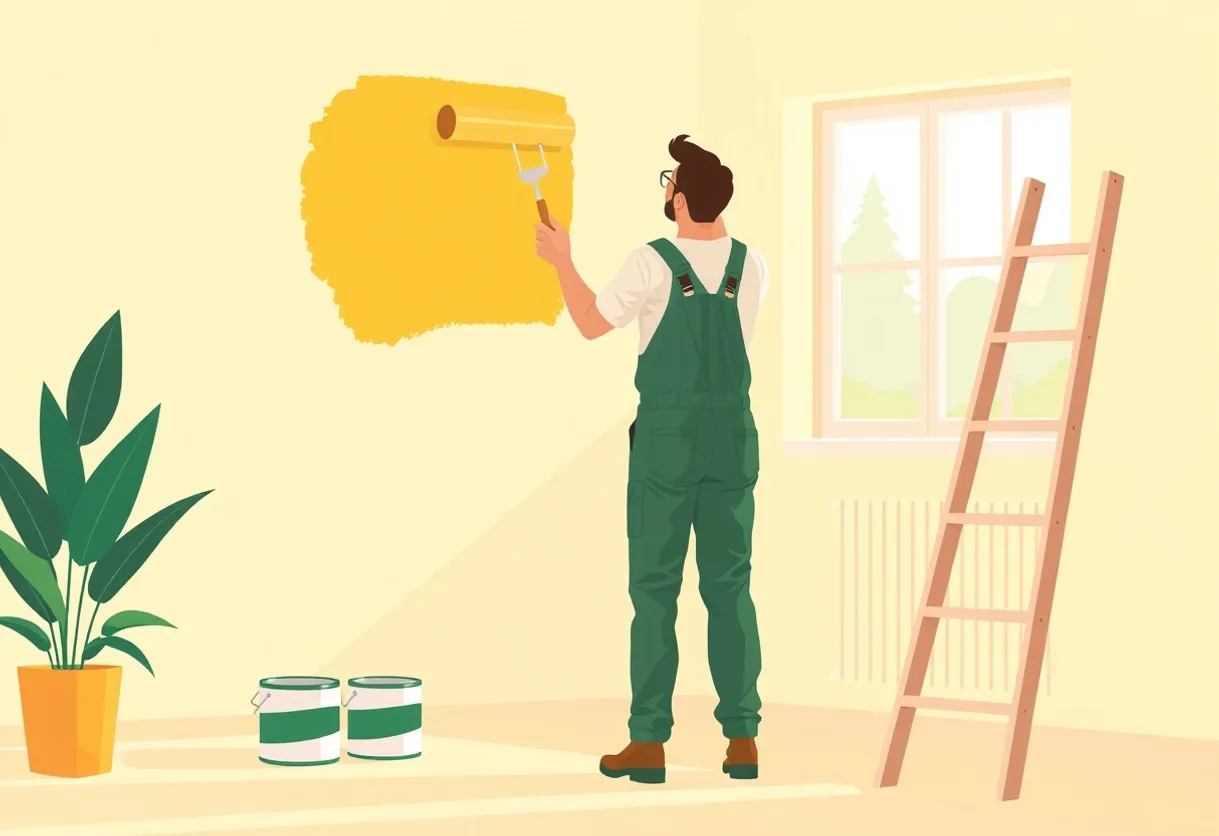 Peintre Faches-Thumesnil 59155 en intervention sur un chantier